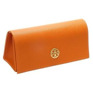 Tory Burch Orange Sunglass Case Soft Suede Feel Interior Magnetic Closure